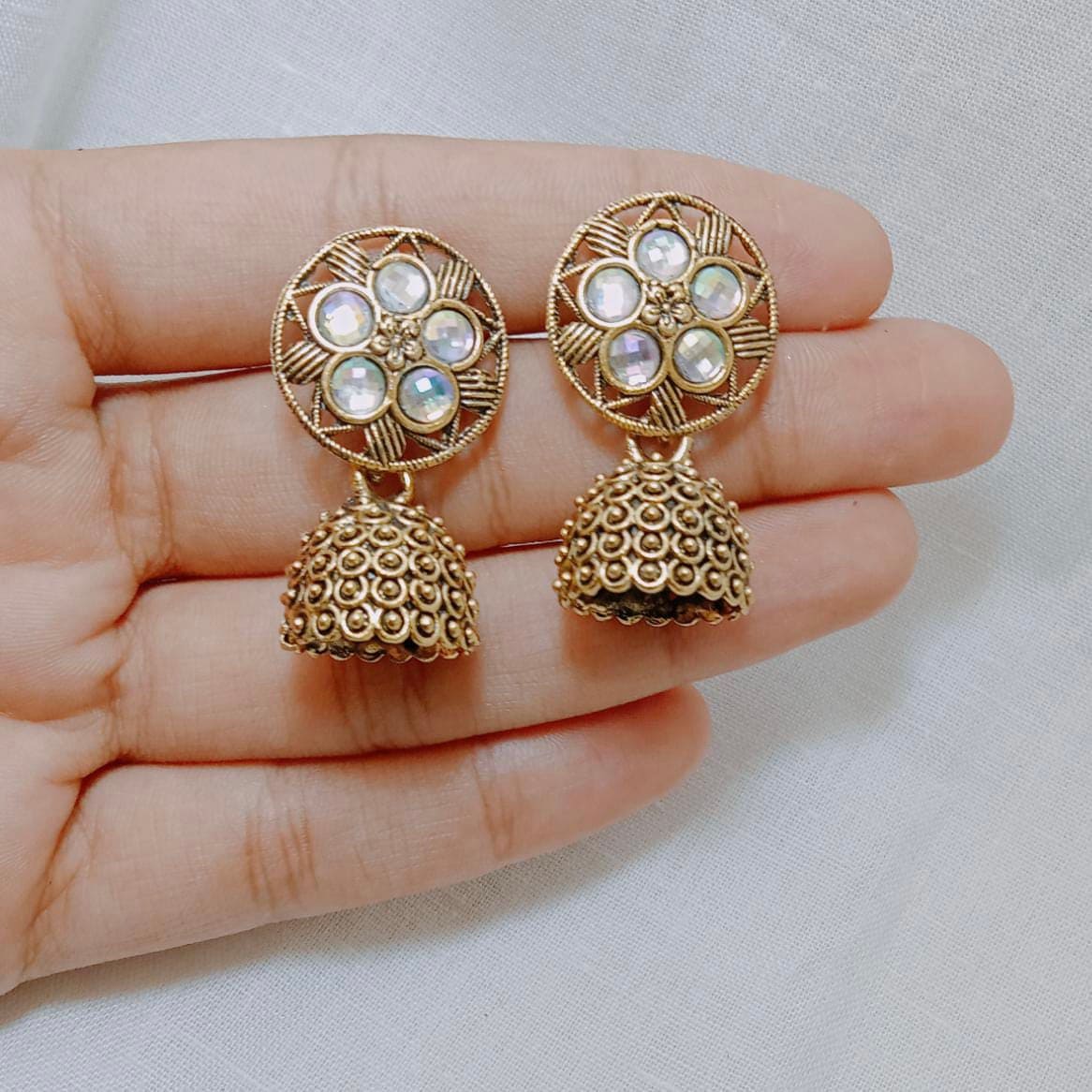 Vintage Bells Dangle Earring, Royal Indian Jhumka, Indian Gypsy Tribal Dangle Earring, Ethnic Metal Drop Earrings Vintage Bells Dangle Earring, Royal Indian Jhumka, Indian Gypsy Tribal Dangle Earring, Ethnic Metal Drop Earrings